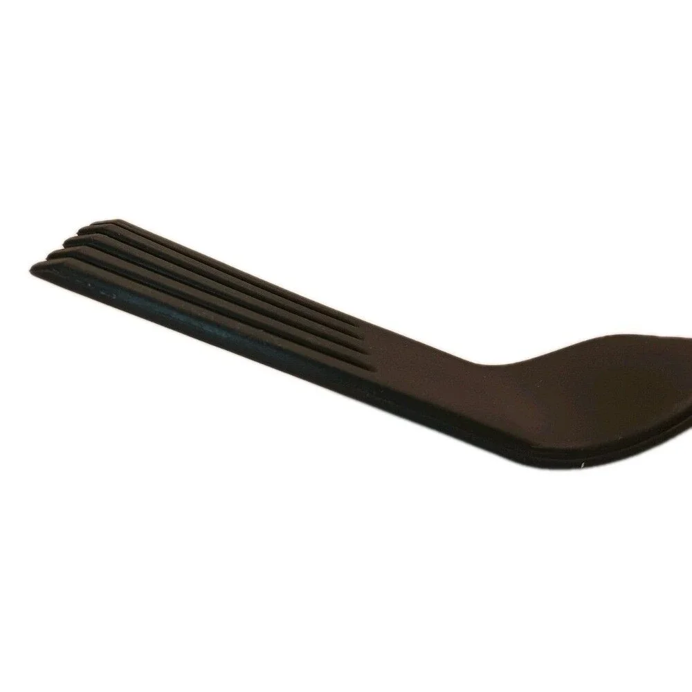 Kuhn Rikon Swiss Design Slotted Turner Spatula Set of 2, Black